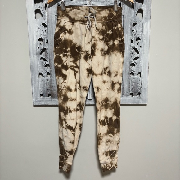 Lululemon Warm Down French Terry Drawstring Jogger Tie Dye Earth Day Sand Brown - Picture 6 of 11